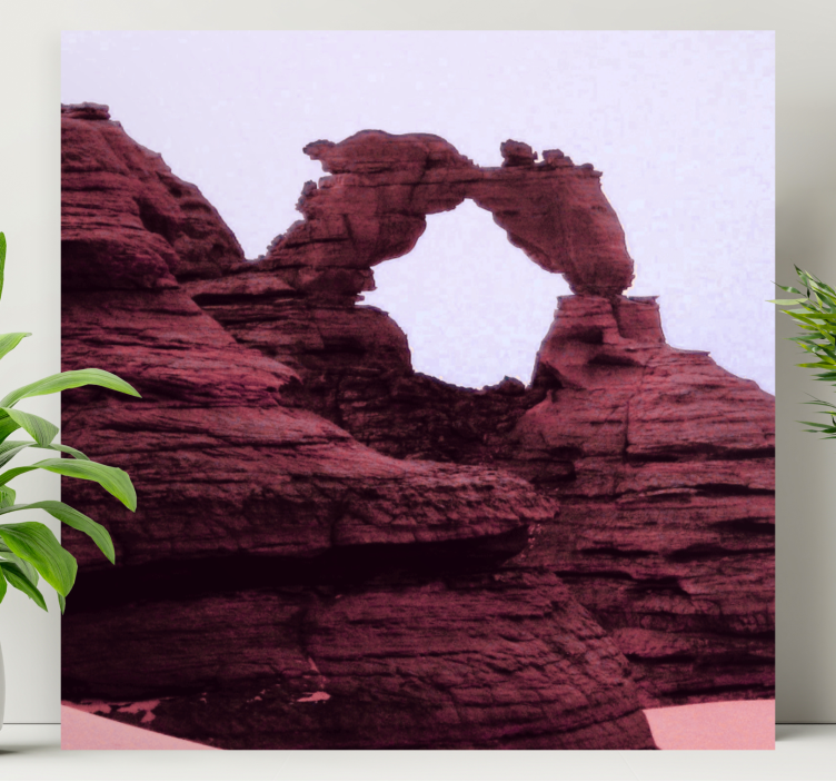 Quadro de paisagem arco de rocha natural - TenStickers