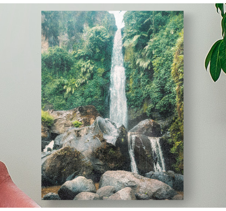 Quadro de paisagem cachoeira serena - TenStickers