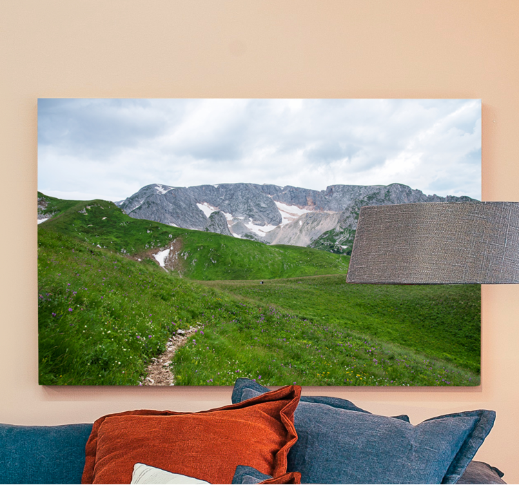 Quadro de paisagem caminho sereno na montanha - TenStickers