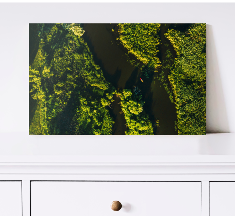 Quadro de paisagem cenário de rio tranquilo - TenStickers