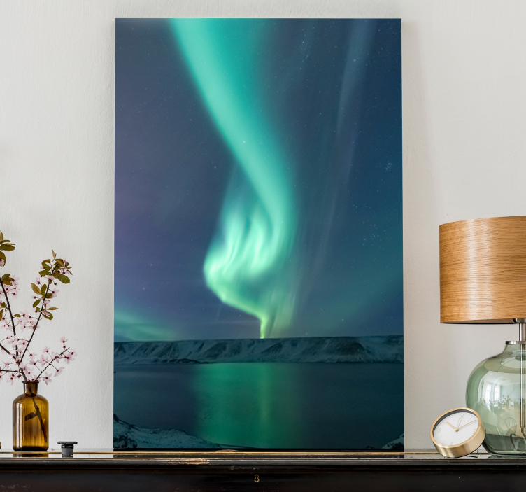 Quadro de paisagem exibição da aurora boreal - TenStickers