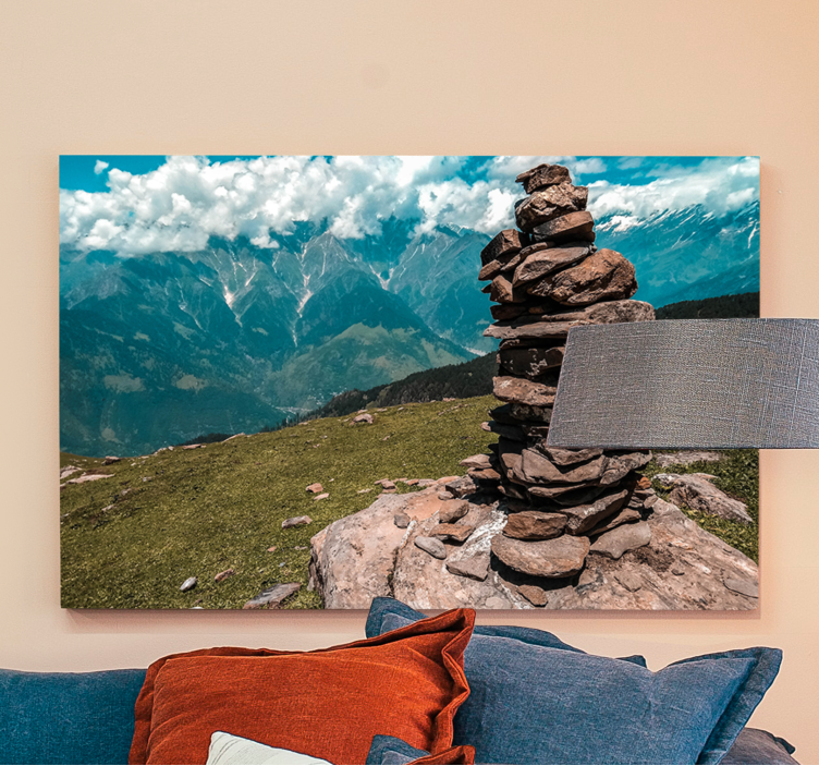 Quadro de paisagem formação de pilhas de pedra - TenStickers