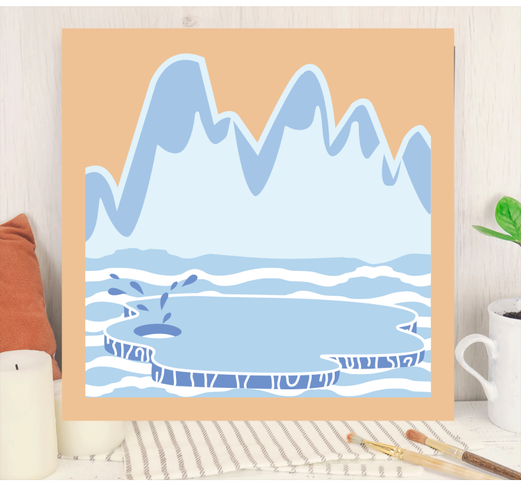 Quadro de paisagem iceberg - TenStickers