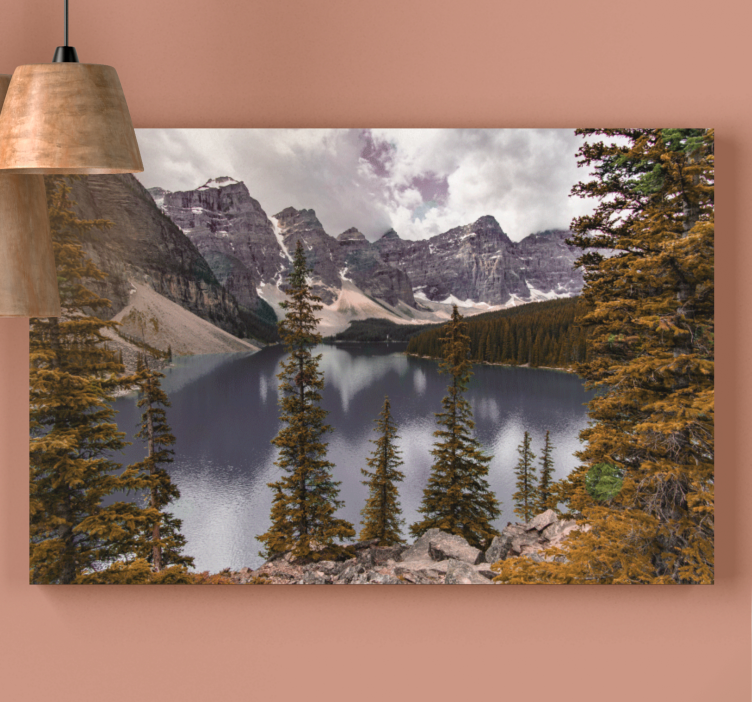 Quadro de paisagem lago montanhoso majestoso - TenStickers