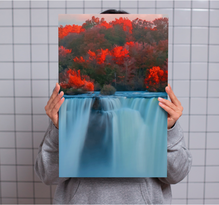 Quadro de paisagem perspectiva da grande cascata - TenStickers