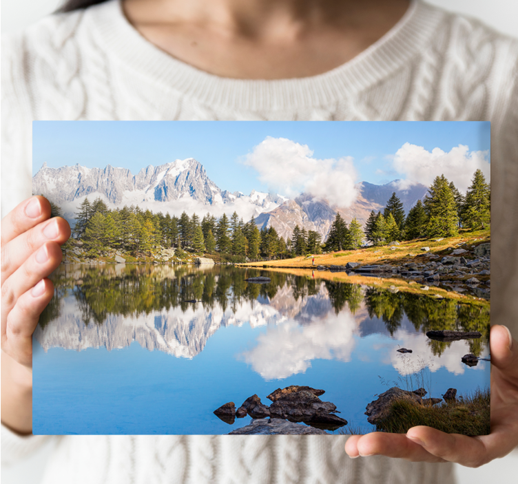 Quadro de paisagem reflexo nas montanhas - TenStickers