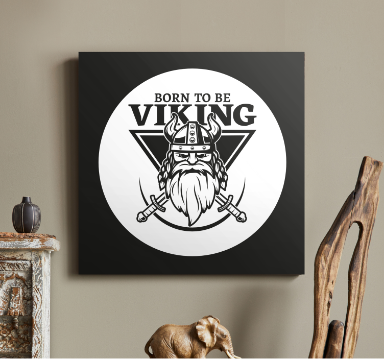 Quadro de personagens emblema do guerreiro viking - TenStickers