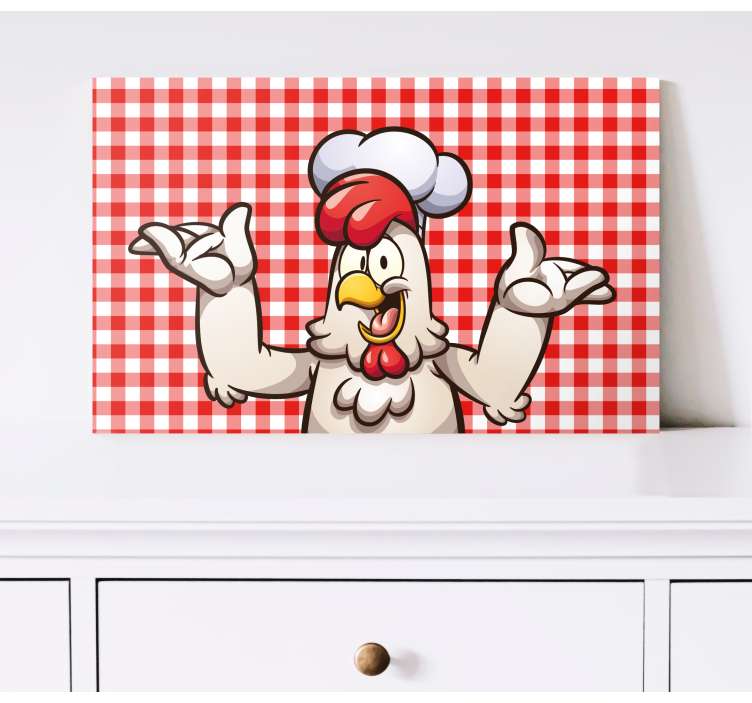 Quadro de pássaros personagem de cozinha de chef - TenStickers