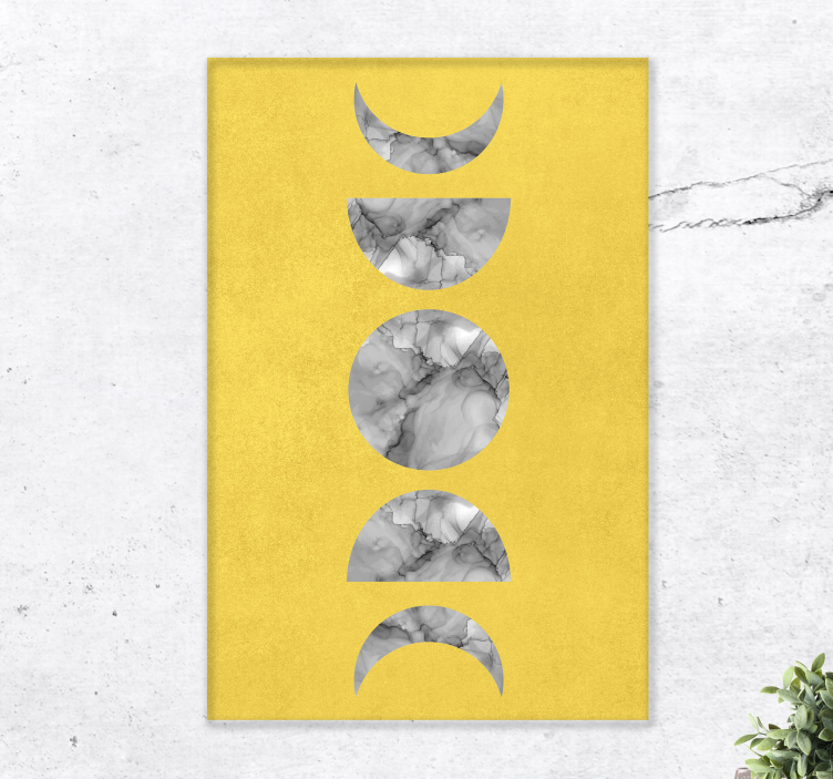 Quadro decorativo abstrato fases da natureza - TenStickers