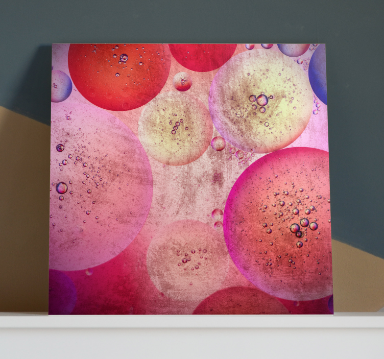 Quadro decorativo abstrato formações de padrões de bolhas - TenStickers