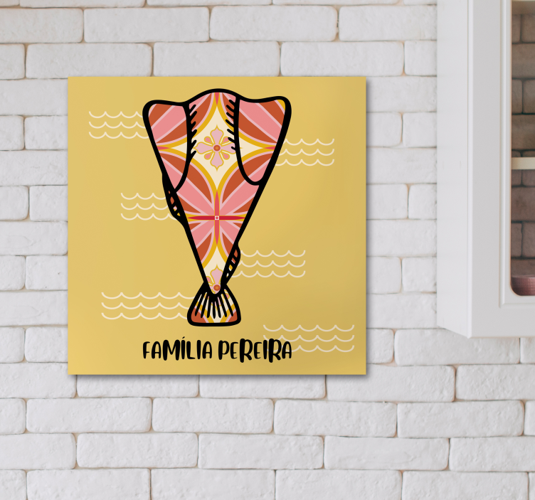 Quadro com nome Bacalhau com nome personalizado - TenStickers