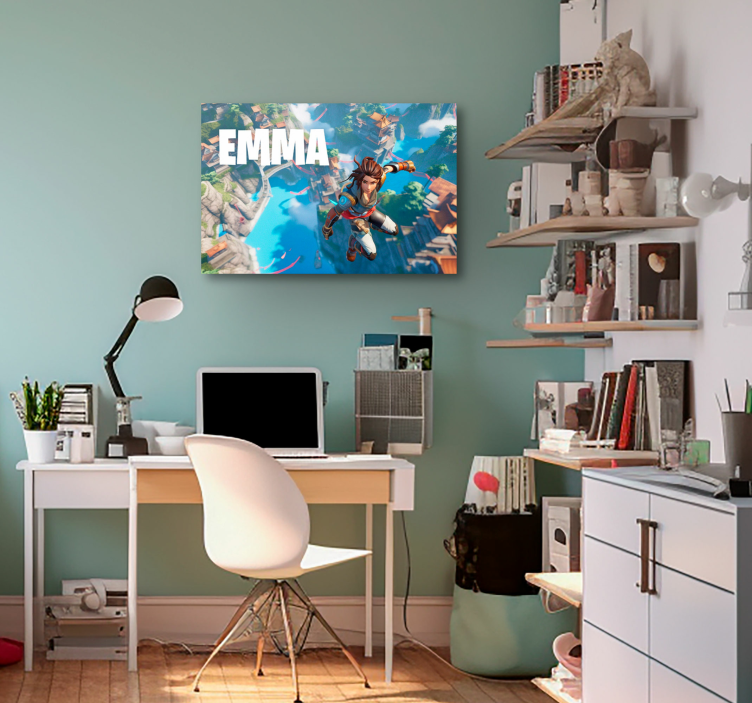 Quadro com nome saltar no vazio - TenStickers