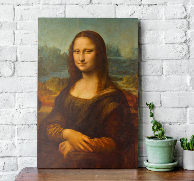 Quadro de arte a Mona Lisa de Da Vinci  - TenStickers