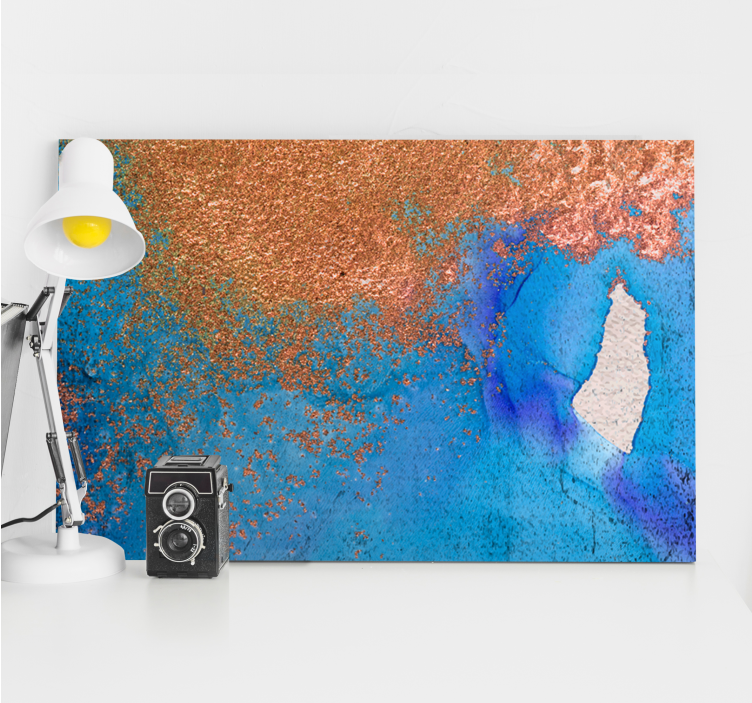 Quadro de arte Efeito ombre texturizado com ouro - TenStickers