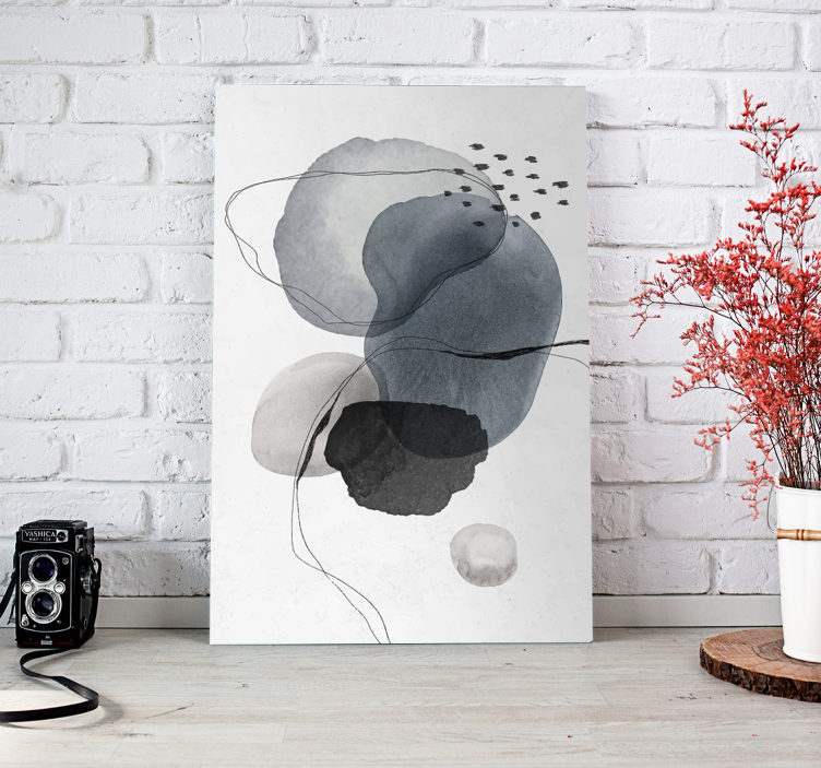 Quadro de arte formas abstratas - TenStickers