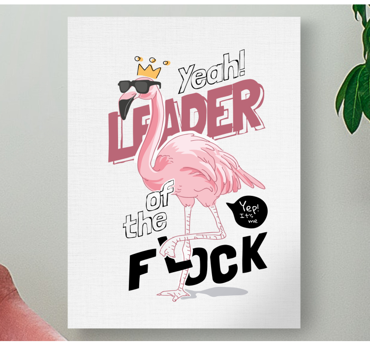 Quadro de cães líder estilo flamingo - TenStickers
