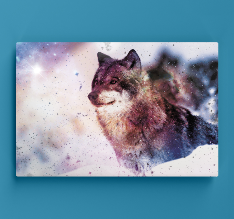Quadro de cães retrato de lobo majestoso - TenStickers
