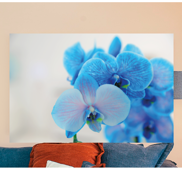 Quadro de flores Flor de orquidea azul - TenStickers