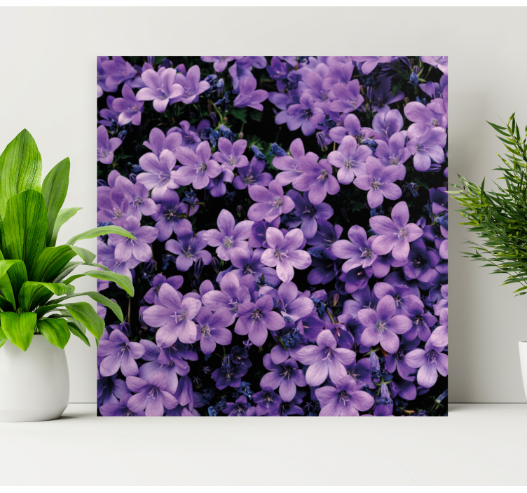 Quadro de flores Flores roxas vagas - TenStickers