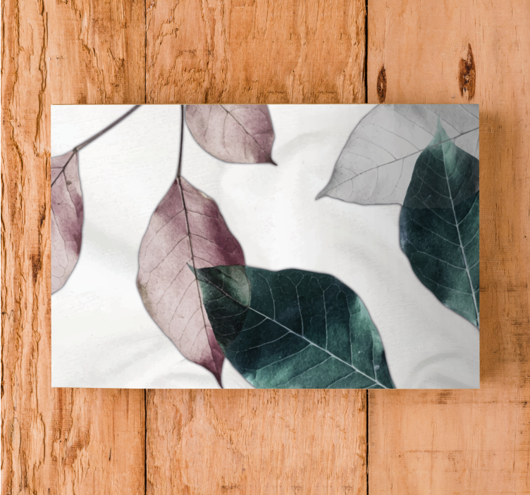 Quadro de plantas Folhas tropicais da selva - TenStickers