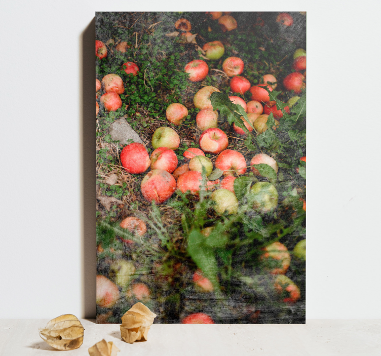 Quadro decorativo de vinícola maçãs caindo - TenStickers