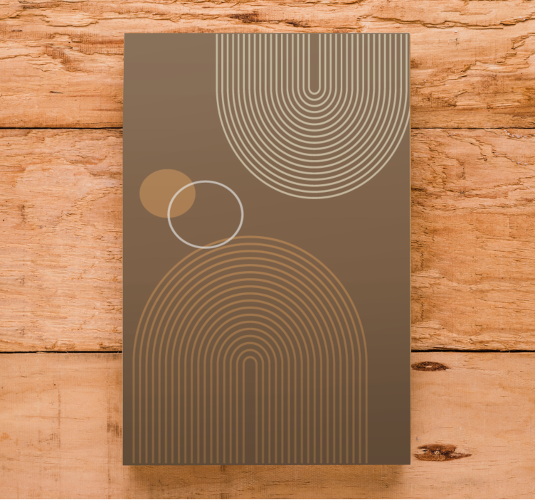 Quadro moderno Arcos geométricos quentes - TenStickers