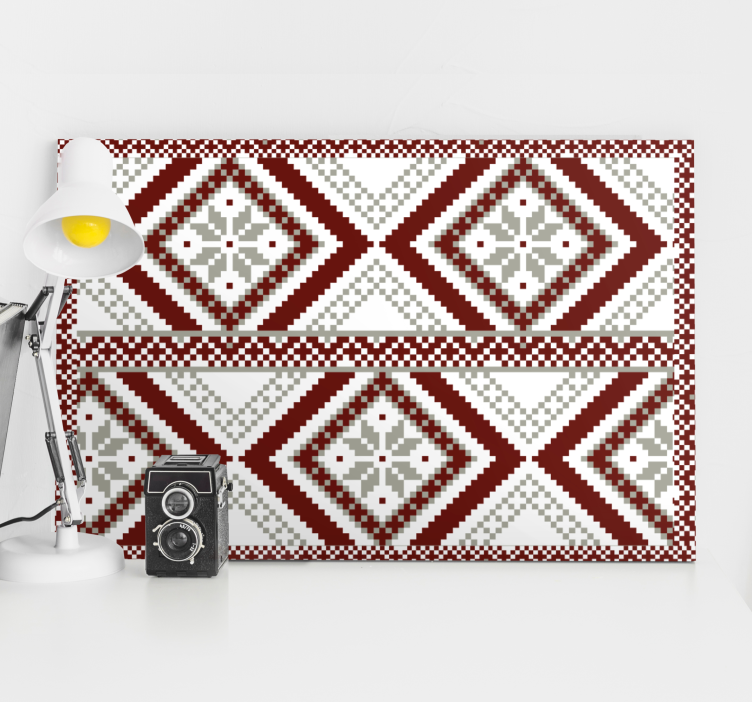 Quadro decorativo moderno conceito de diamante geométrico - TenStickers