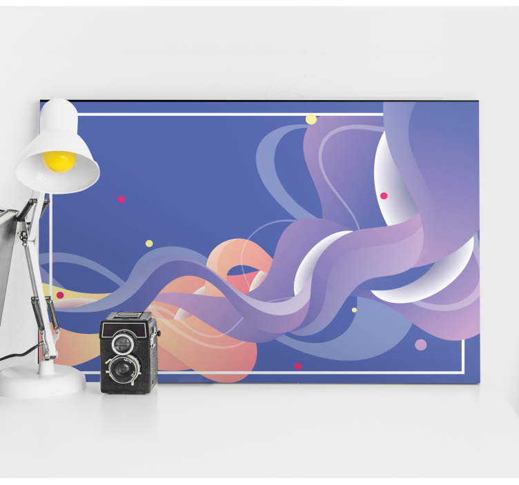 Quadro decorativo moderno formas abstratas fluídas - TenStickers