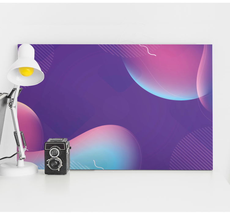 Quadro decorativo moderno formas fluídas abstratas - TenStickers