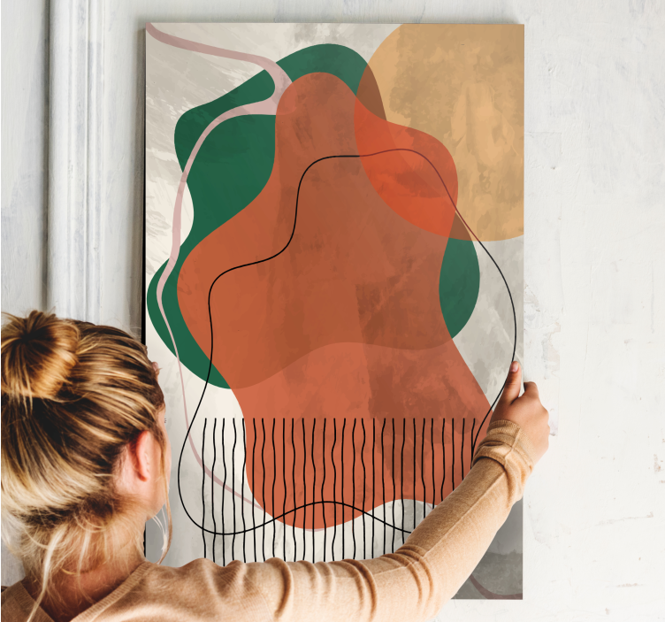 Quadro decorativo moderno formas naturais livres - TenStickers