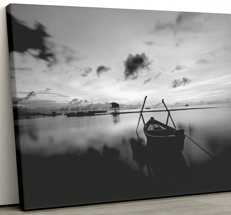 Quadro moderno Grande lago negro - TenStickers