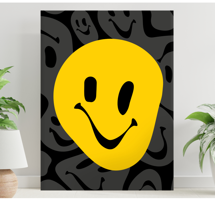 Quadro rosto sorridente feliz - TenStickers