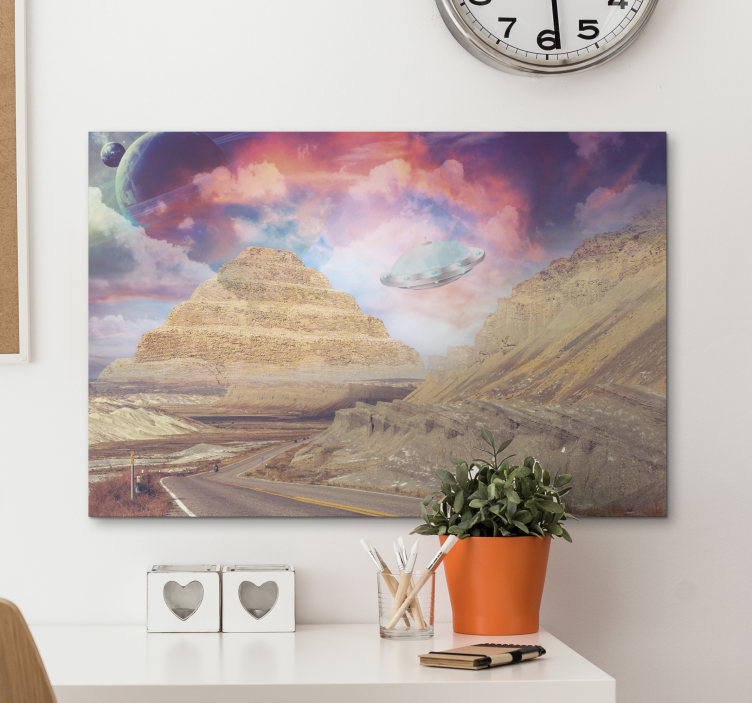 Quadro decorativo ornamental paisagem montanhosa misteriosa - TenStickers