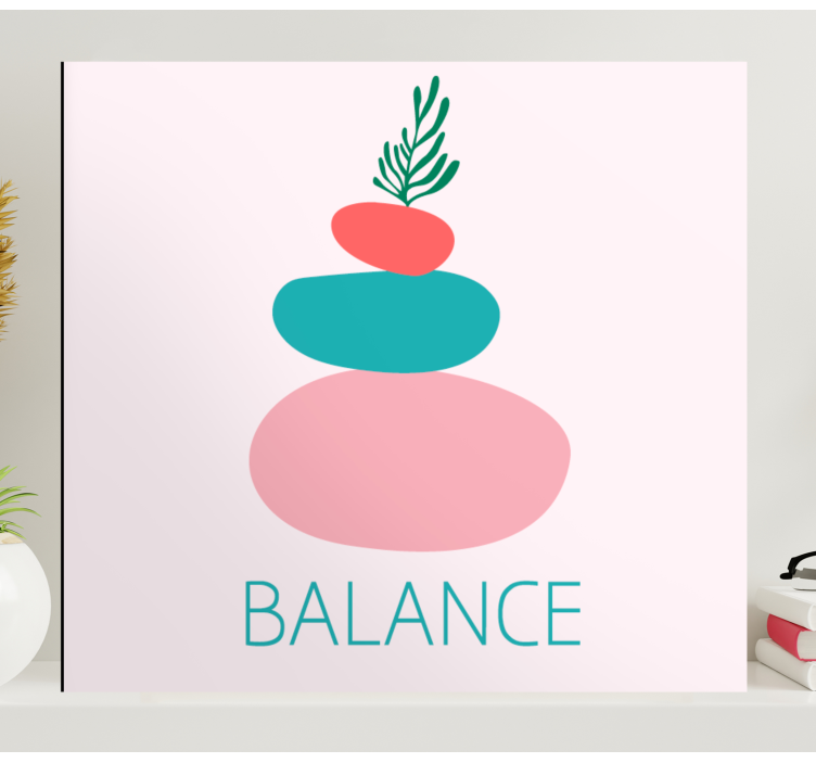 Quadro decorativo ornamental pilha de pedras equilibradas - TenStickers