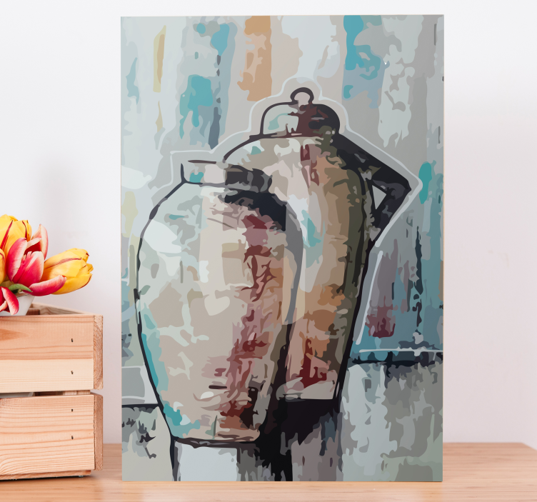 Quadro decorativo ornamental vasos de barro vintage - TenStickers