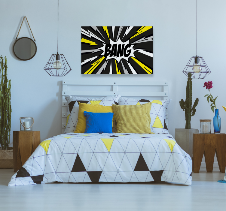 Quadro decorativo pop art bang - TenStickers