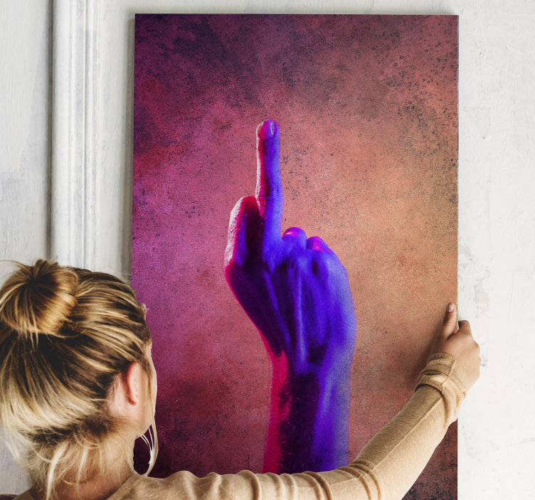 Quadro decorativo rústico gesto vivo - TenStickers