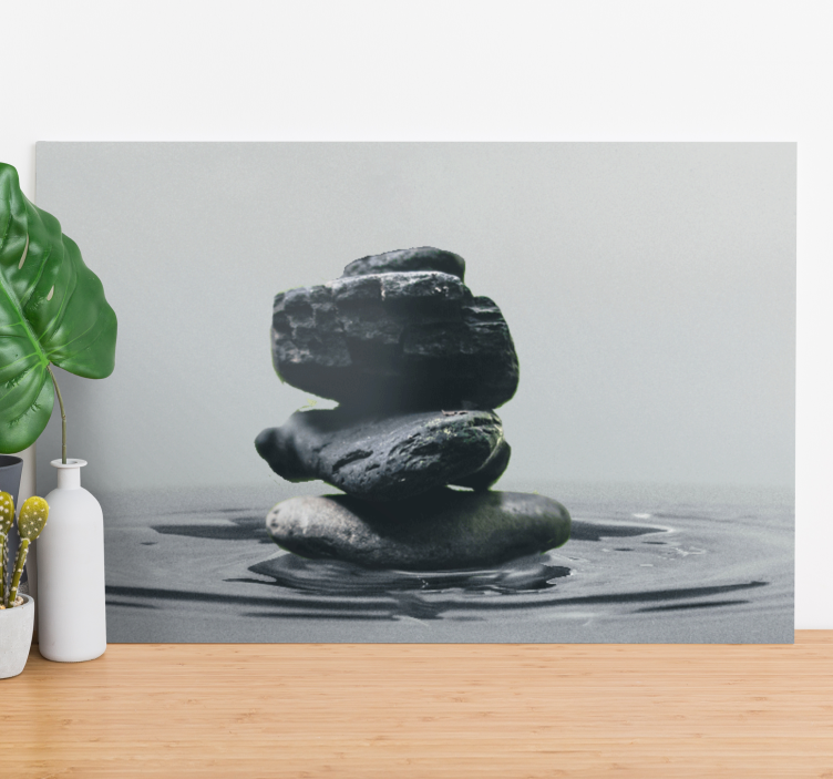 Quadro decorativo zen pilhas de pedras equilibradas - TenStickers