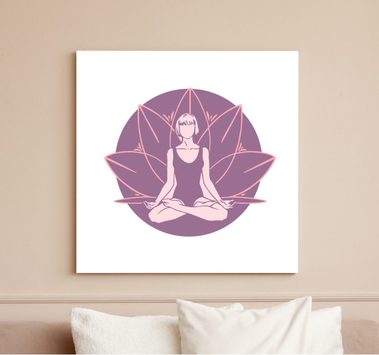 Quadro decorativo zen posição da serenidade - TenStickers