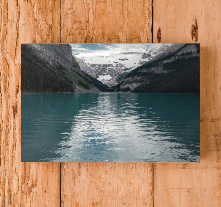 Quadro 3D Rio de paisagem de montanha 3d - TenStickers