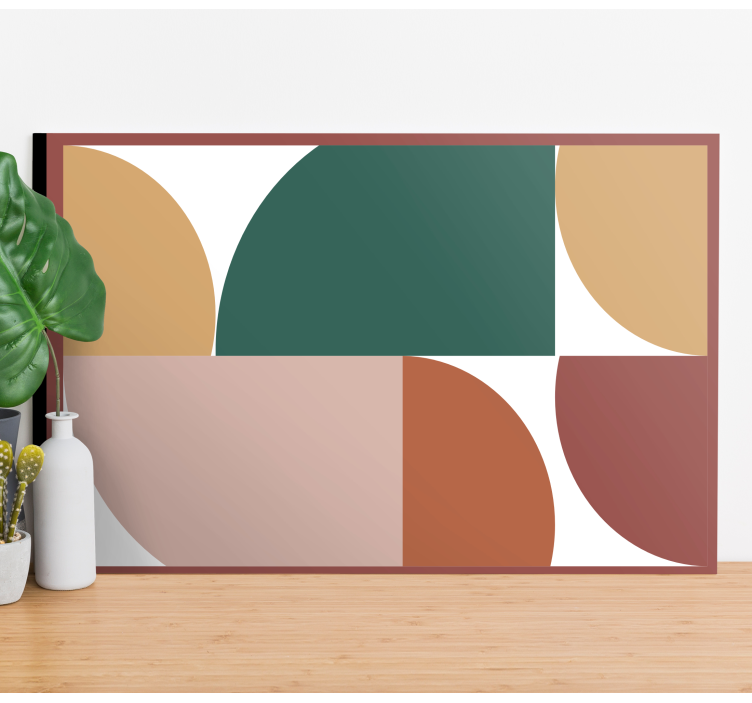 Quadro de figuras geométricas Formas de padrão abstratas - TenStickers