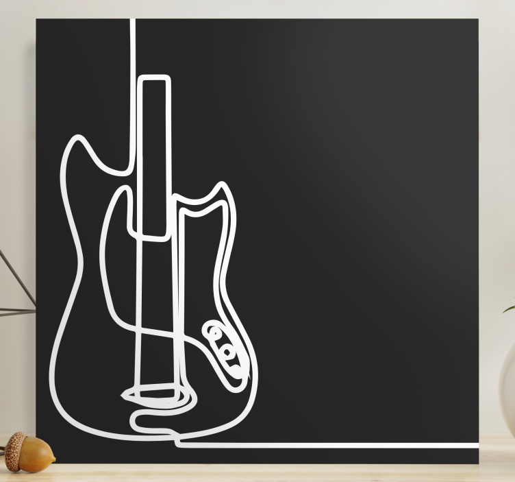 Quadro de música produtominimalista de guitarra elétrica - TenStickers