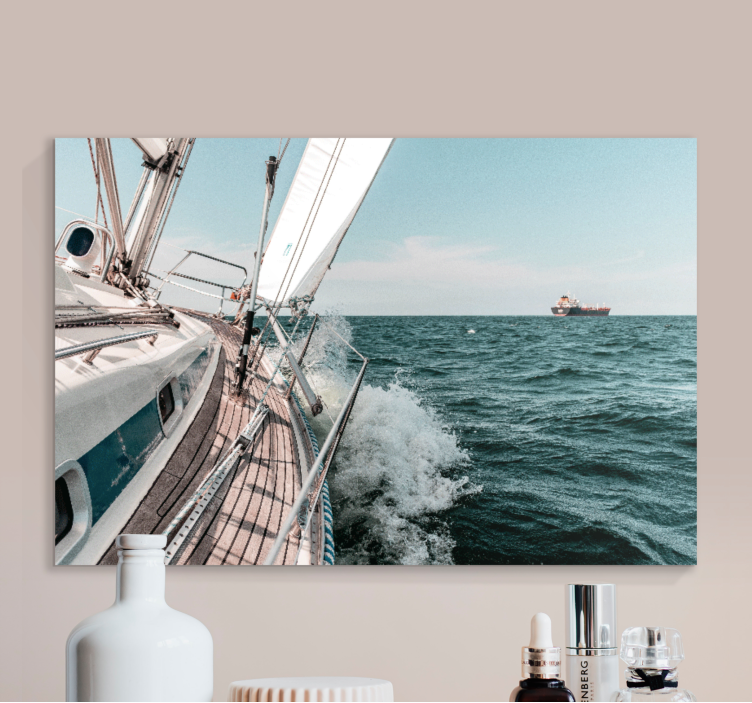 Quadro náutico aventura em iate à vela - TenStickers