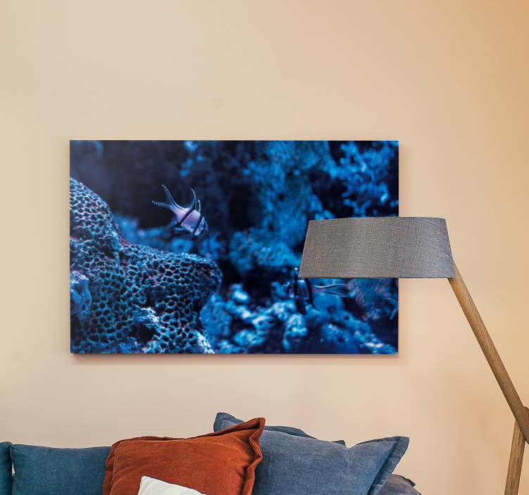 Quadro náutico peixes do recife de coral - TenStickers