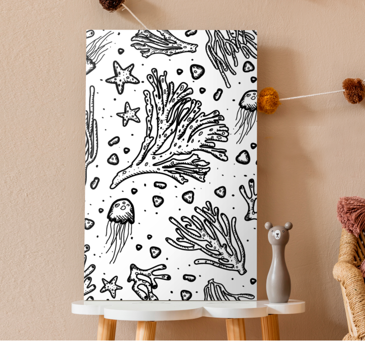 Quadro náutico vida do recife de coral - TenStickers