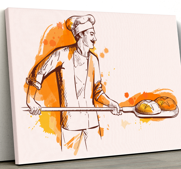 Quadro para restaurante Chef vintage - TenStickers