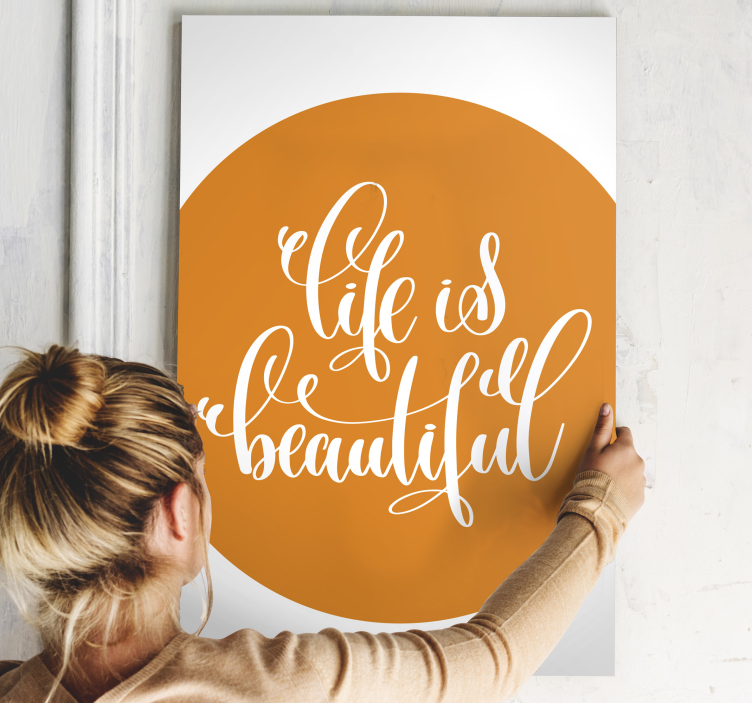 Quadro juvenil A vida juvenil é linda - TenStickers