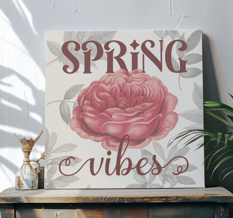 Quadro decorativo para sala vibrações de primavera - TenStickers