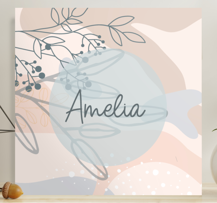 Quadro personalizável impressão personalizada da amelia - TenStickers