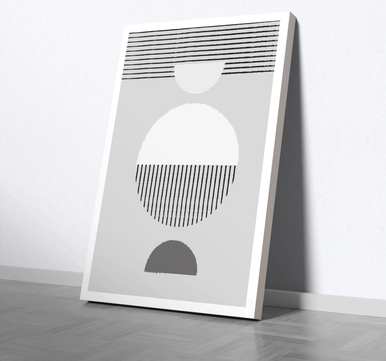 Quadro sala de jantar círculo estilo nórdico - TenStickers